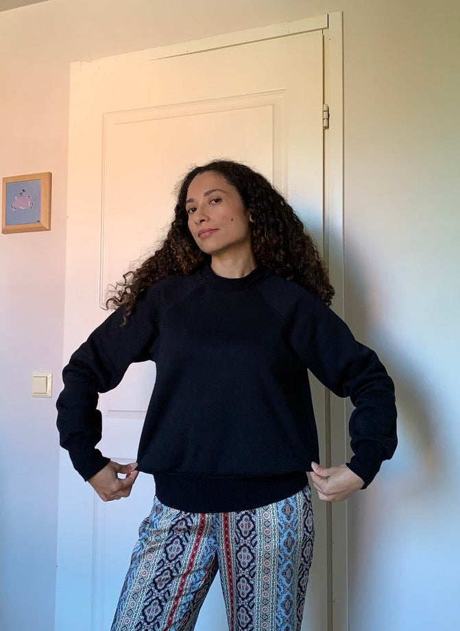 Anni raglanhihainen collegepaita