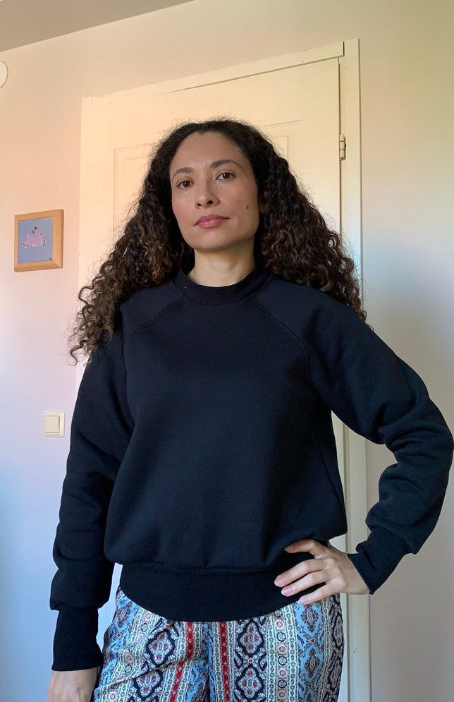 Anni raglanhihainen collegepaita